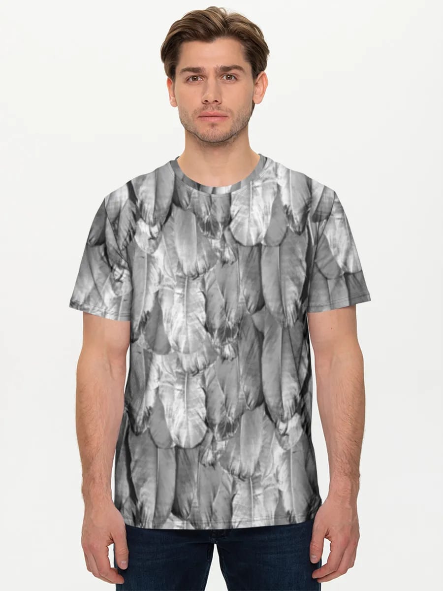 Monochromes Feder-Muster