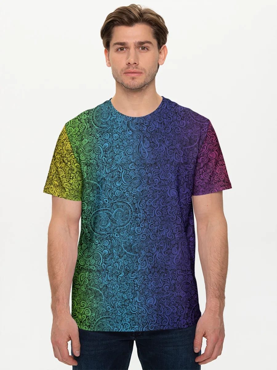 Regenbogen Wirbel-Doodle-Kunst