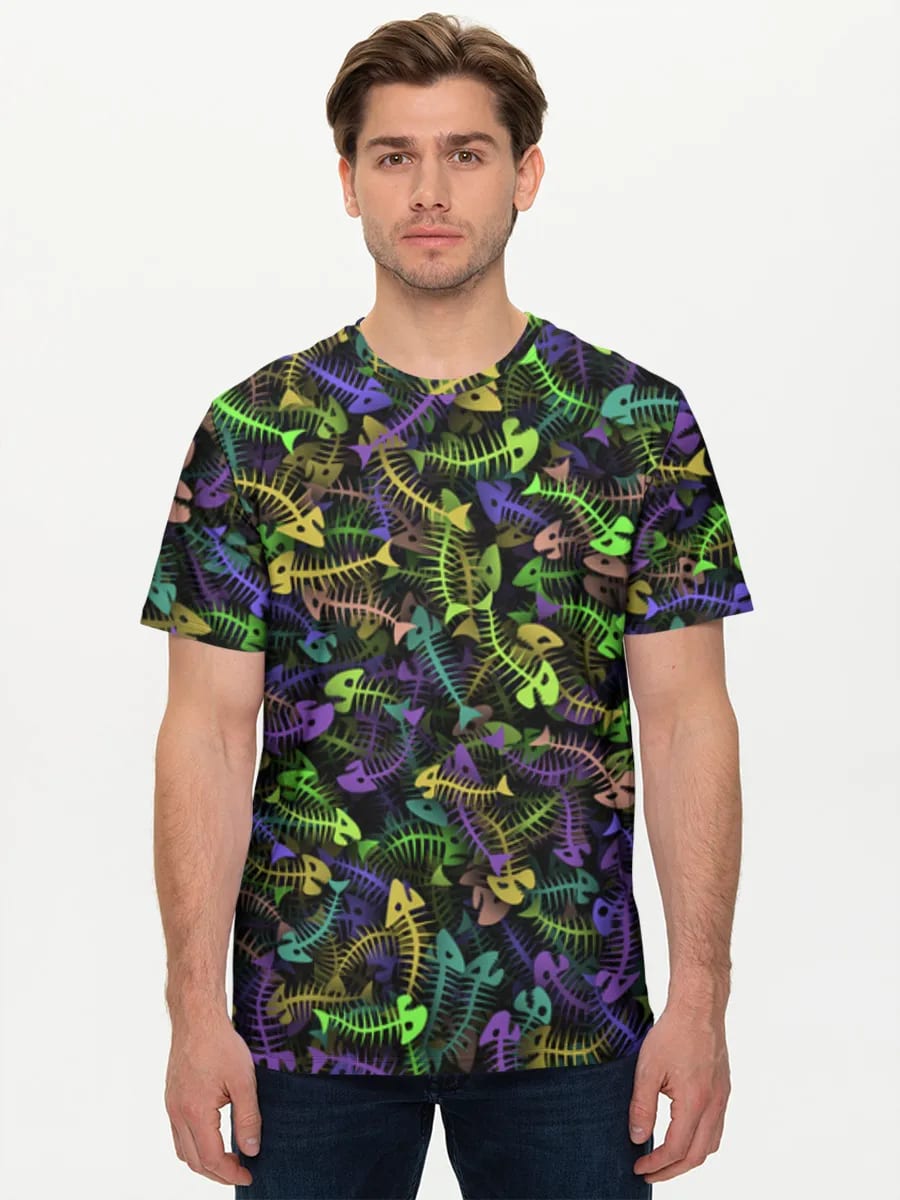 Neon Fischskelette