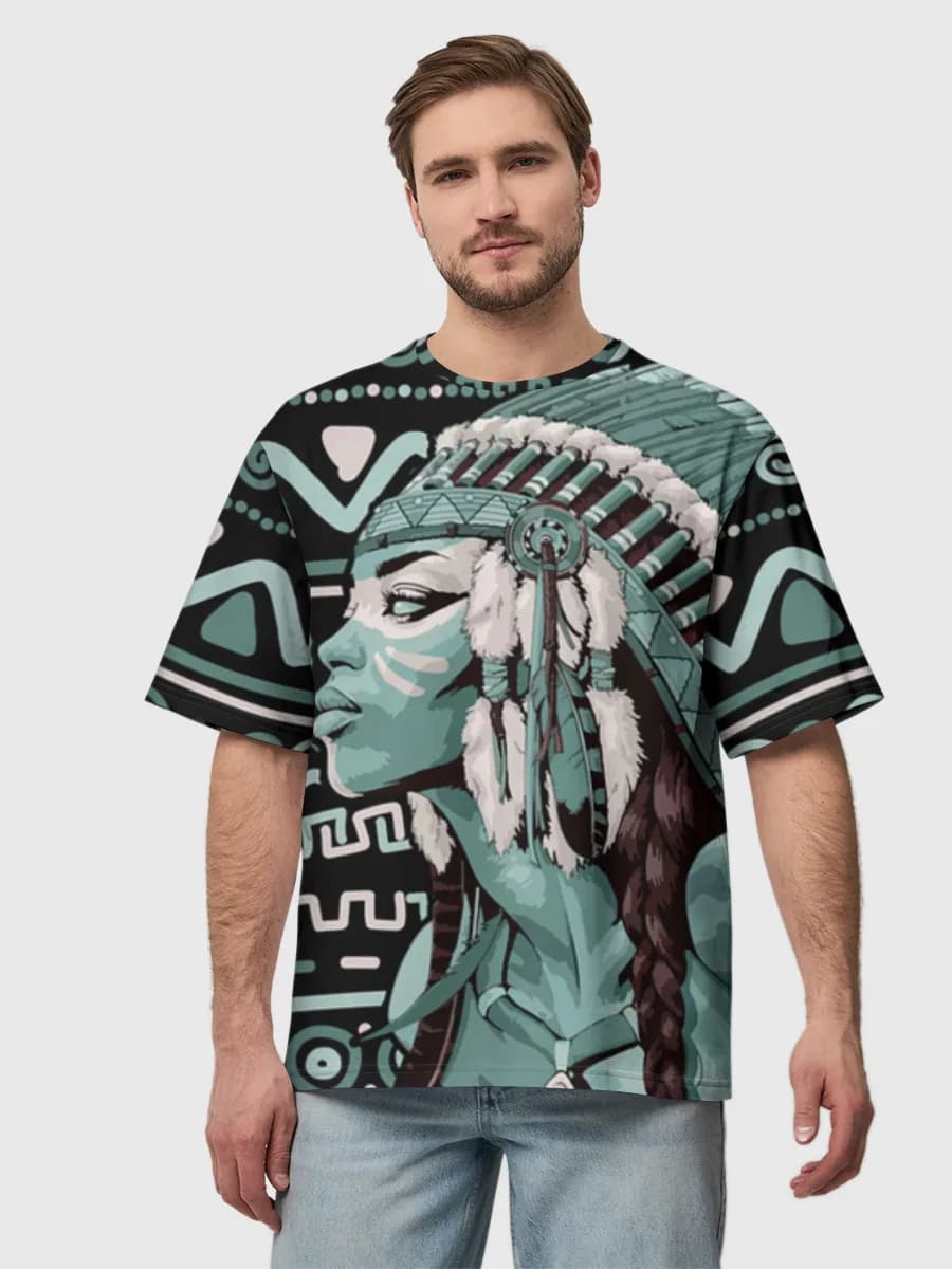 Men's oversized cotton T-shirt