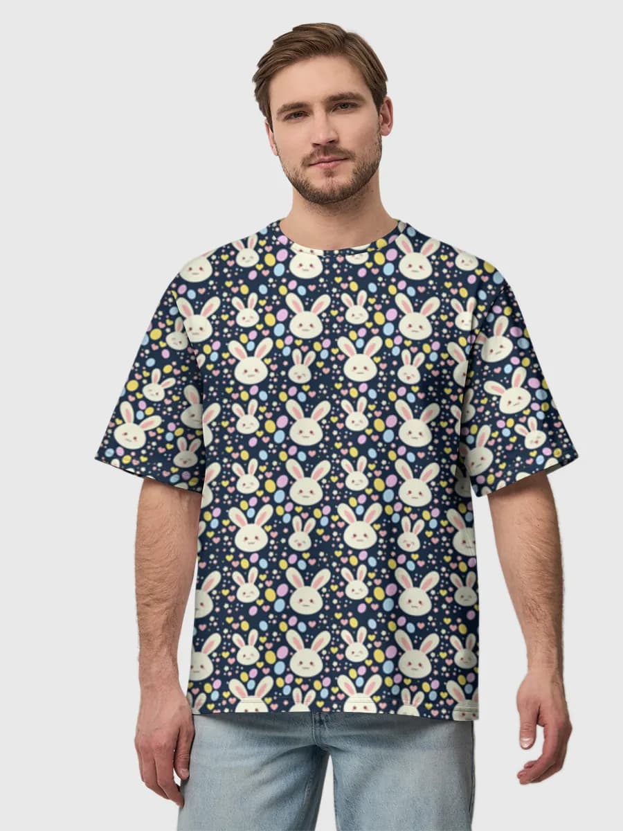 Men's oversized cotton T-shirt