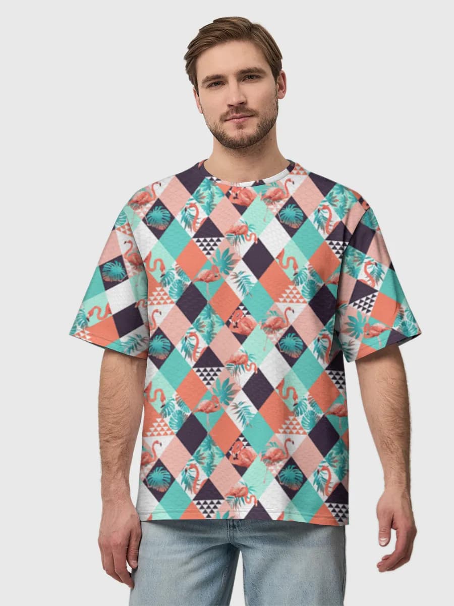 Men's oversized cotton T-shirt