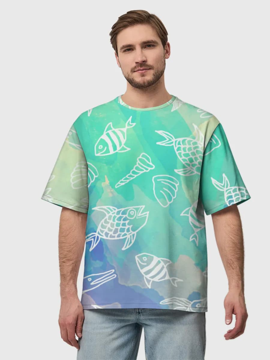 Men's oversized cotton T-shirt