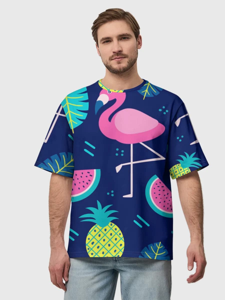 Men's oversized cotton T-shirt