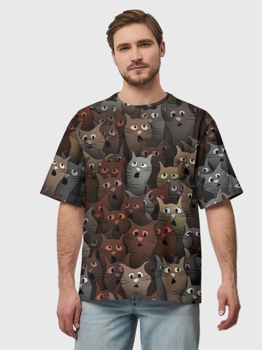Men's oversized cotton T-shirt