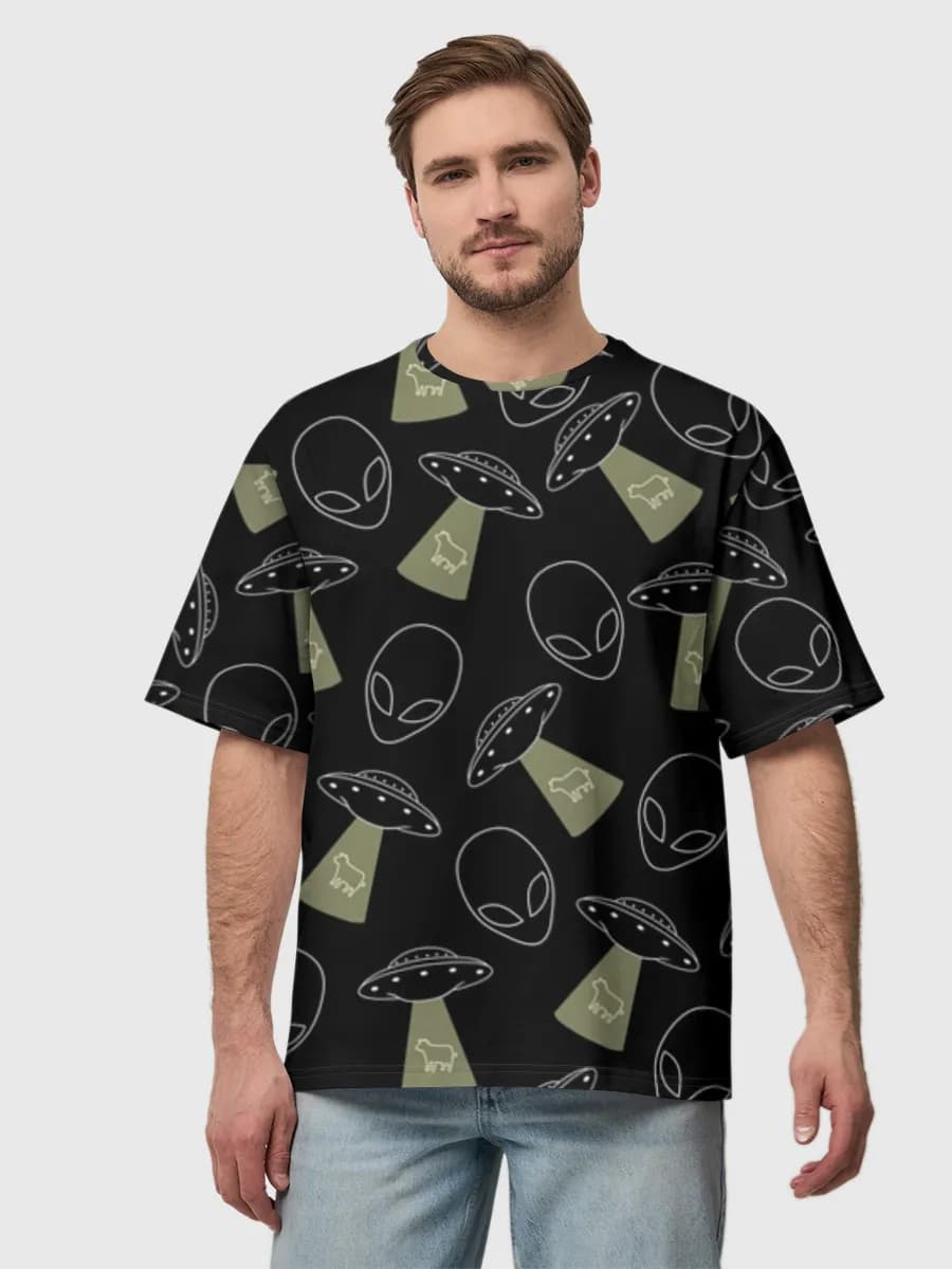 Herren Oversized Baumwoll T-Shirt
