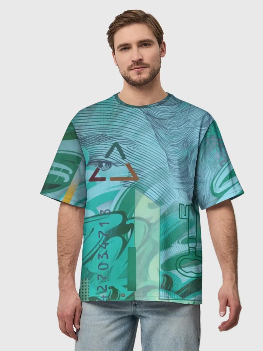 Men's oversized cotton T-shirt