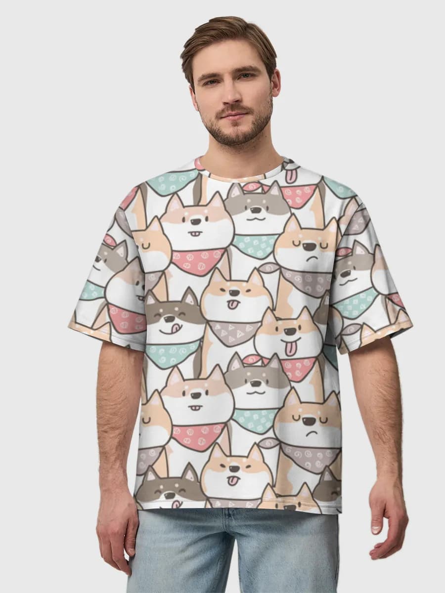 Men's oversized cotton T-shirt
