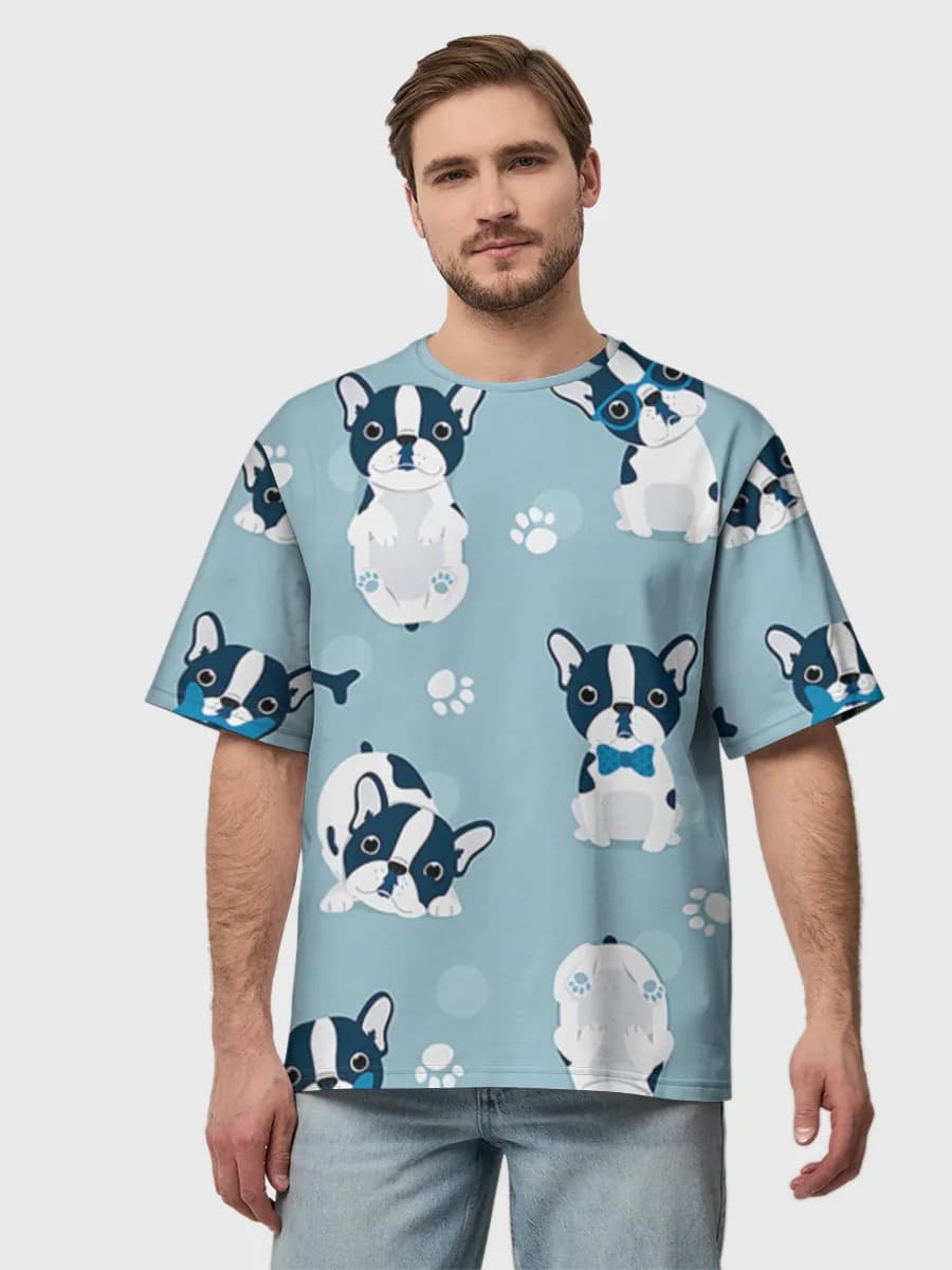 Men's oversized cotton T-shirt