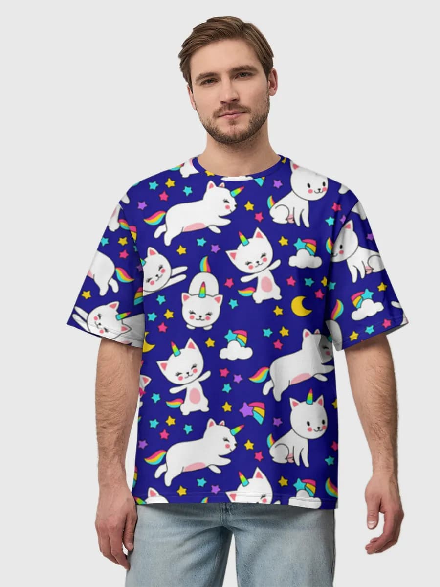 Men's oversized cotton T-shirt