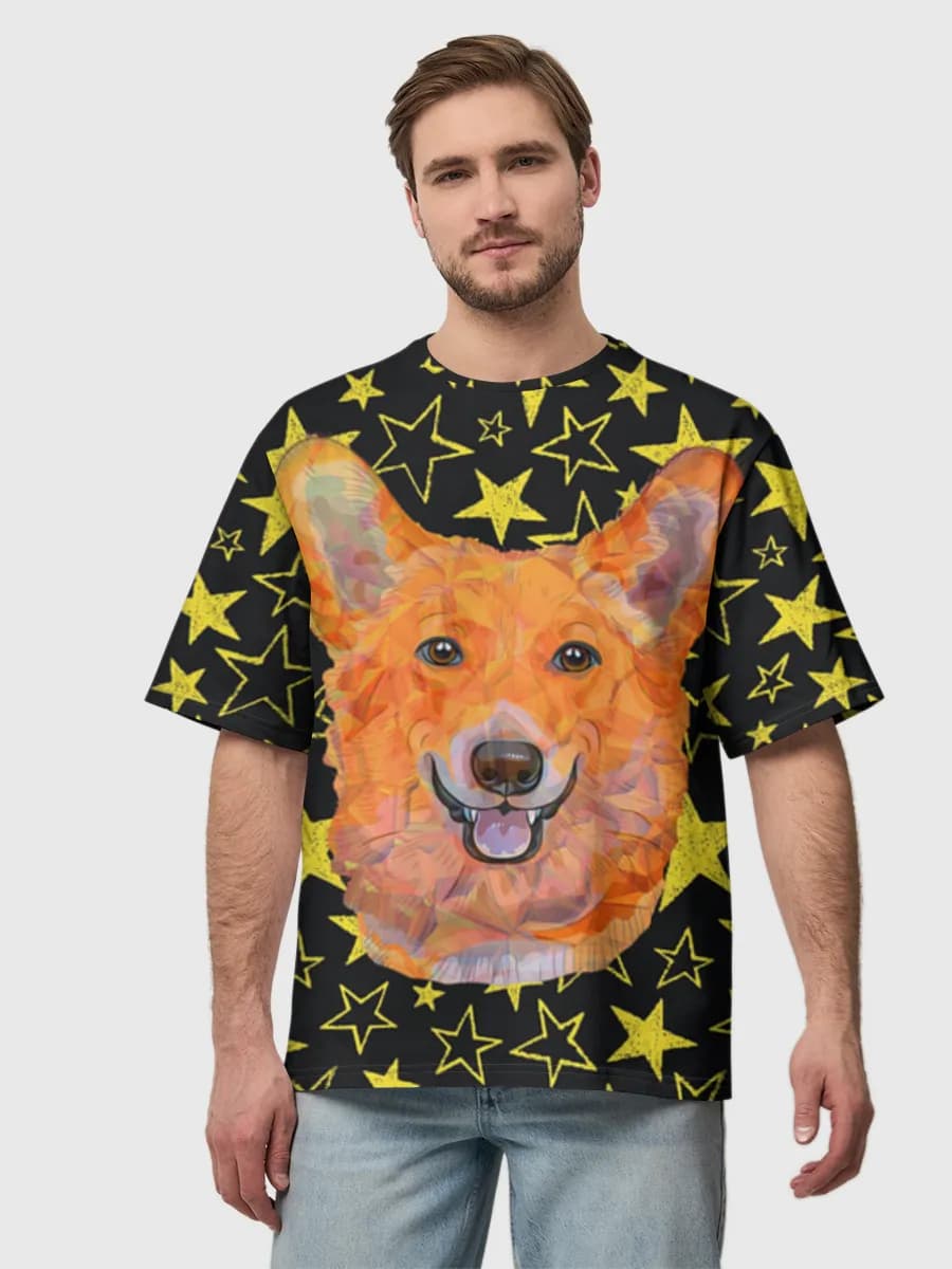 Men's oversized cotton T-shirt