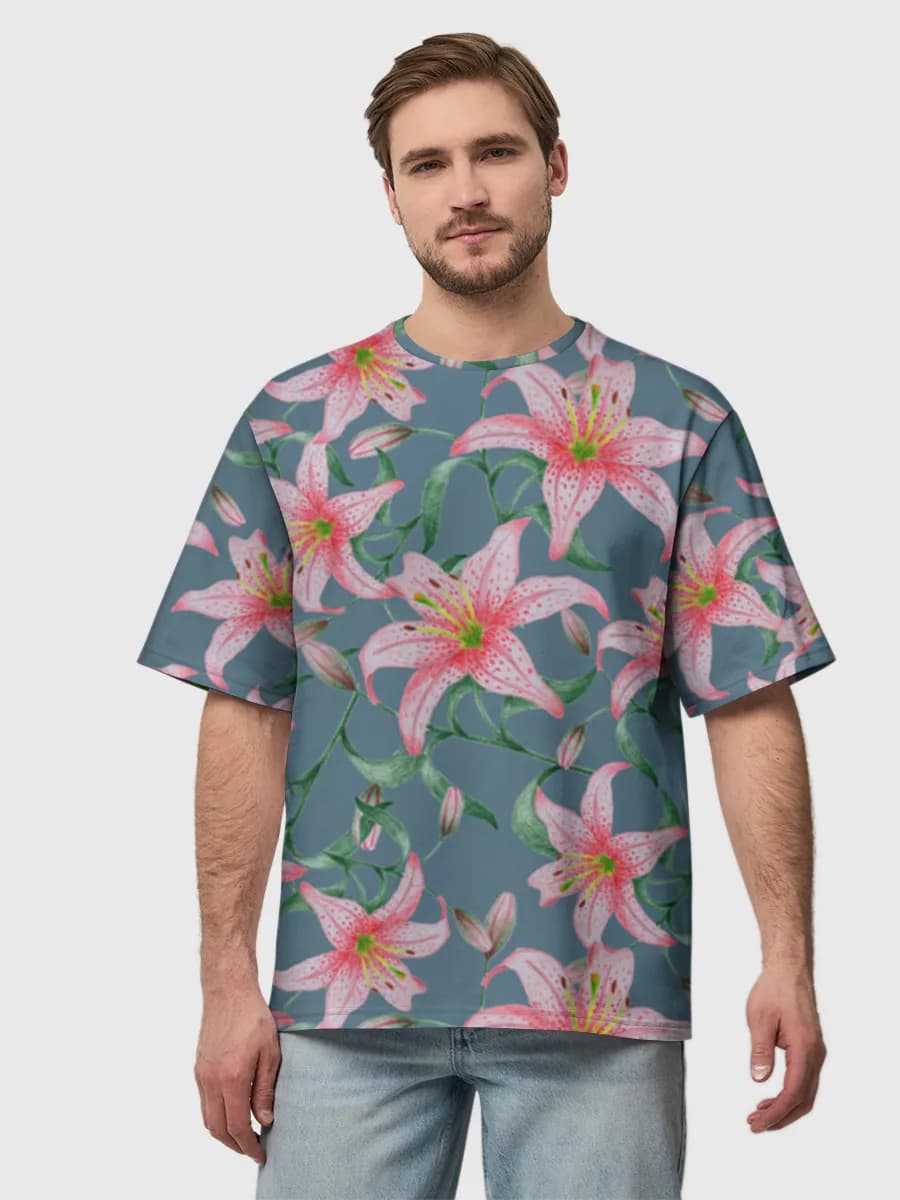 Herren Oversized Baumwoll T-Shirt
