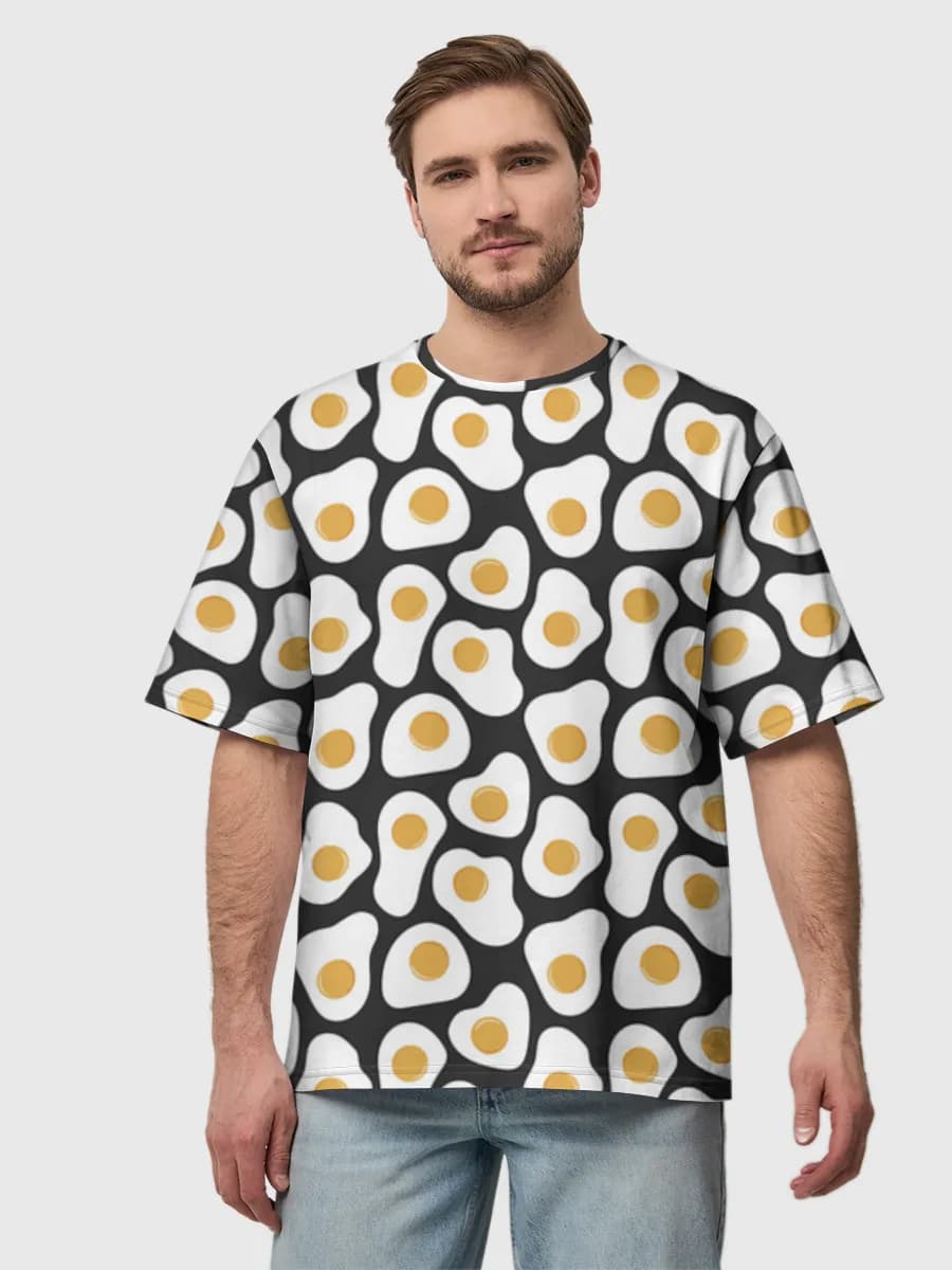 Camiseta de algodón extragrande para hombre