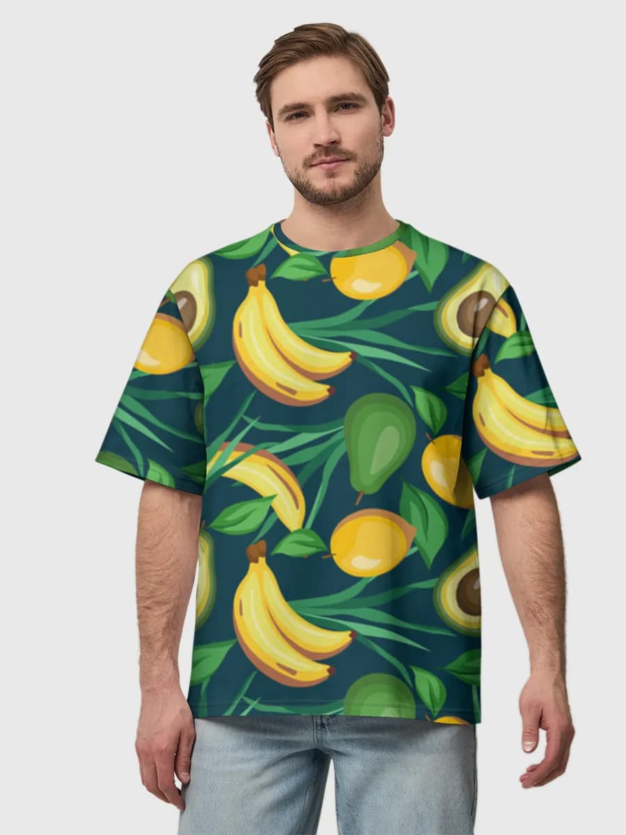 Herren Oversized Baumwoll T-Shirt