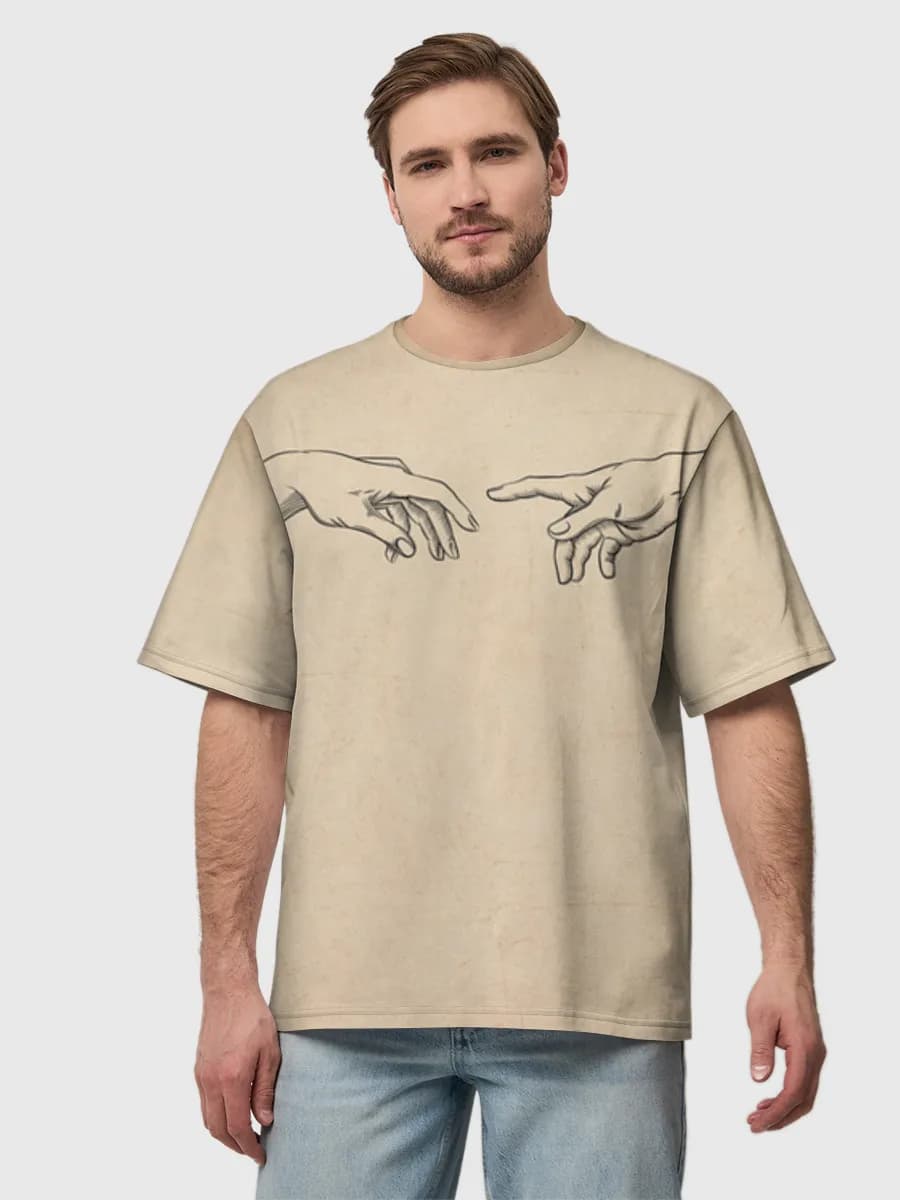 Men's oversized cotton T-shirt