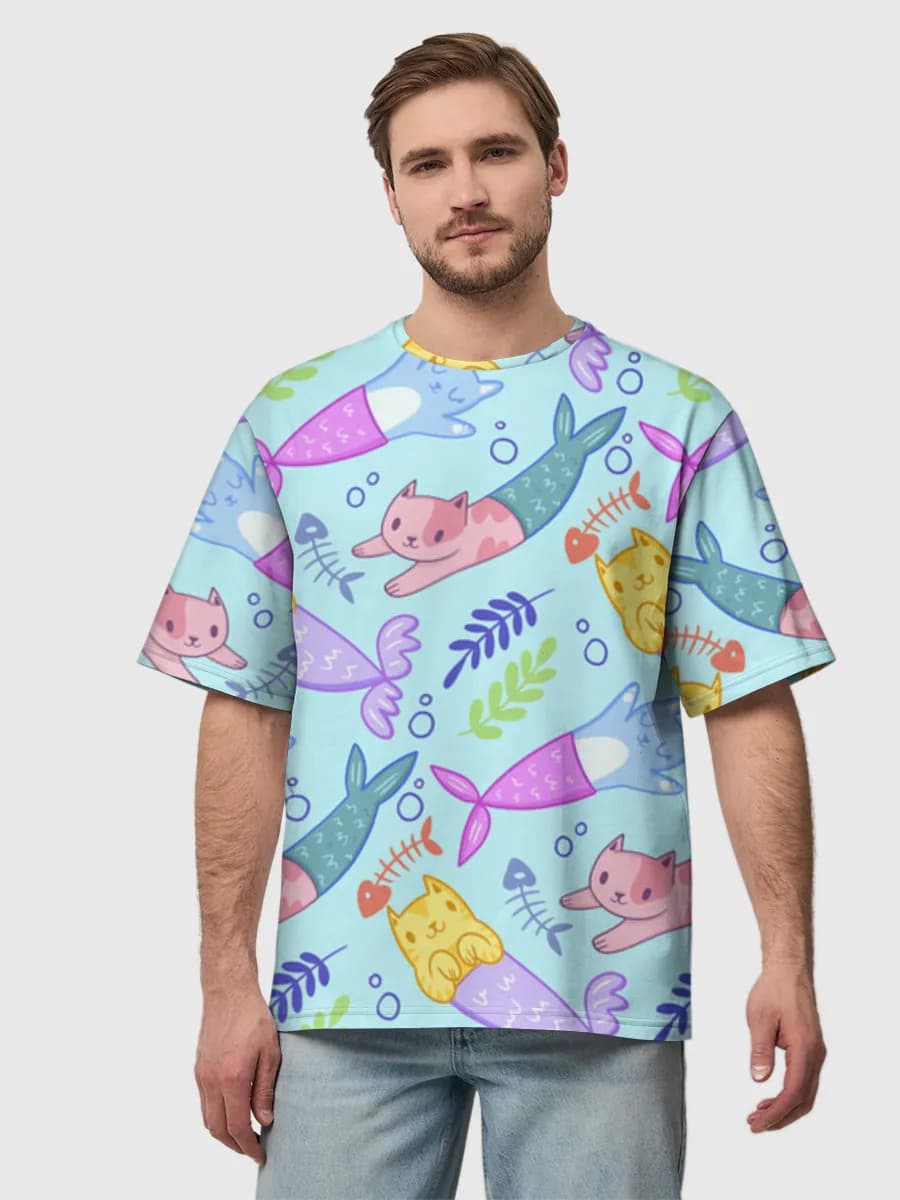 Men's oversized cotton T-shirt