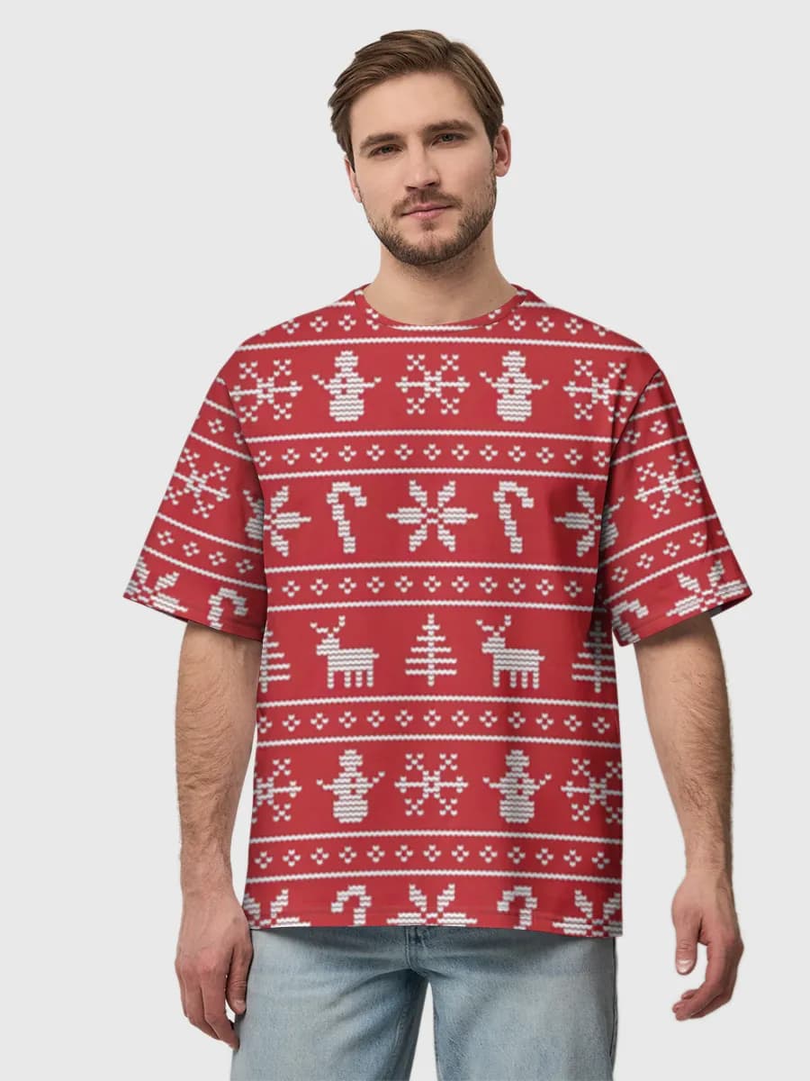 Men's oversized cotton T-shirt