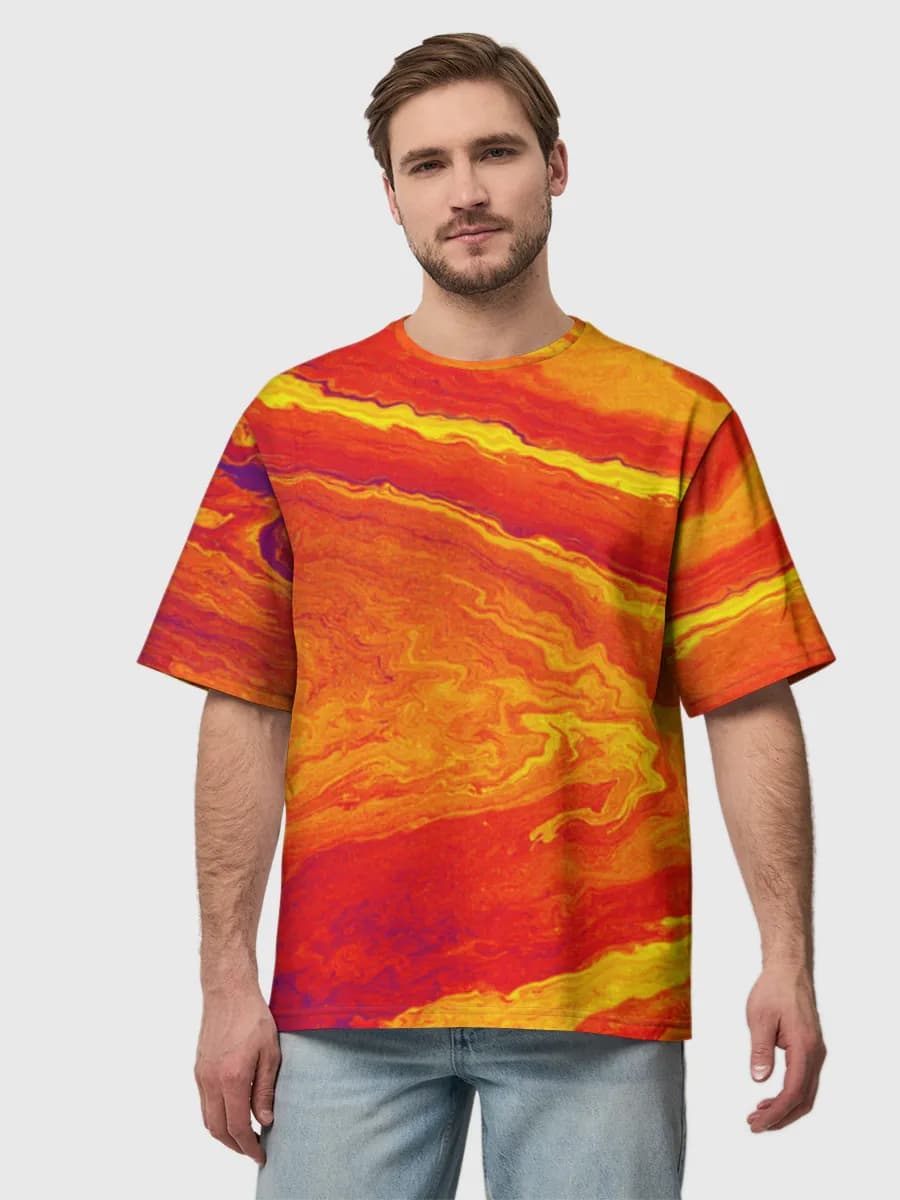 Herren Oversized Baumwoll T-Shirt