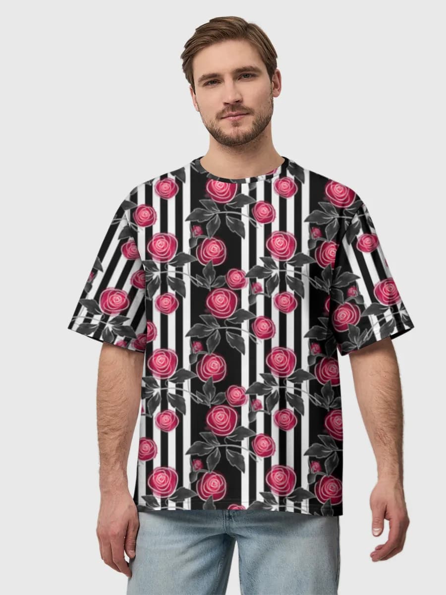 Men's oversized cotton T-shirt