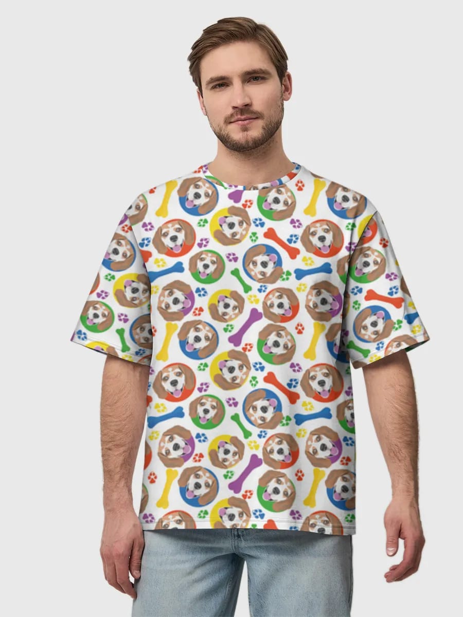 Bunte Beagle Welpen Icons