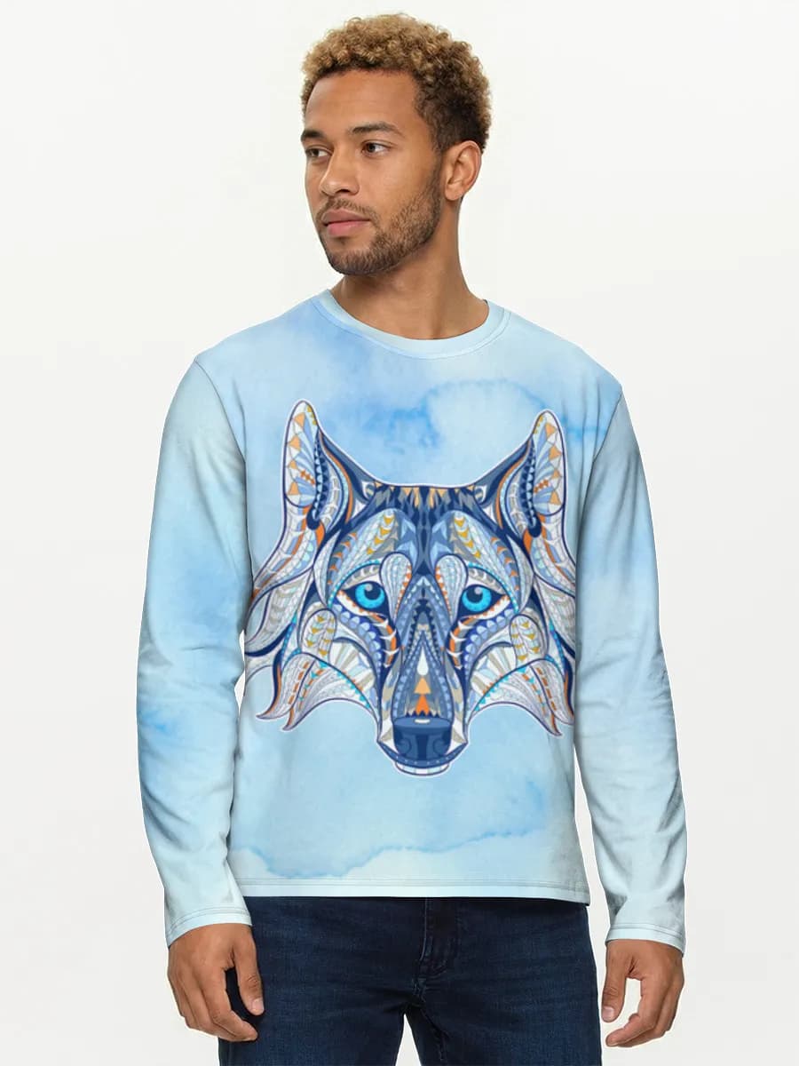 Men's cotton long sleeve shirt