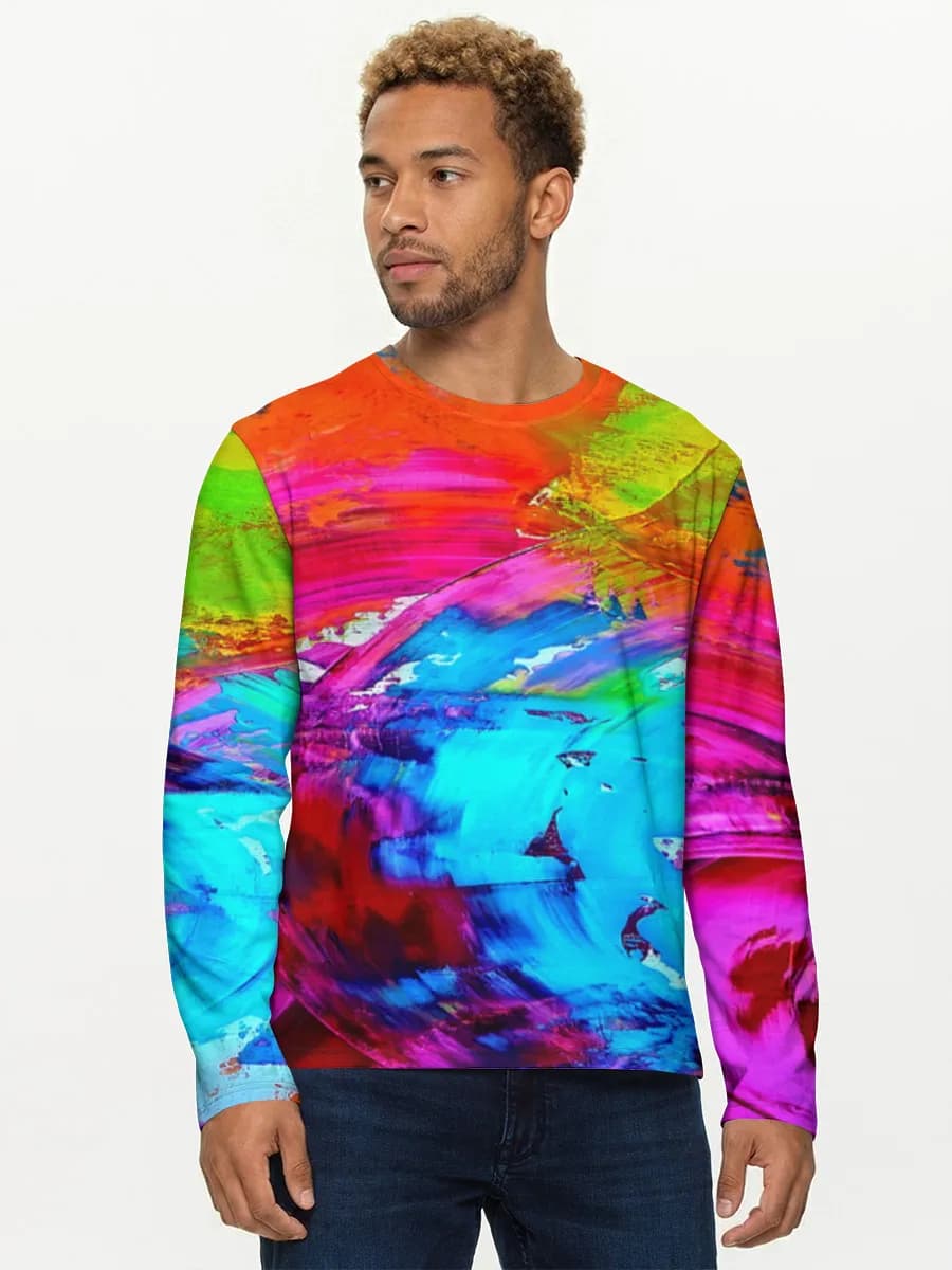 Men's cotton long sleeve shirt