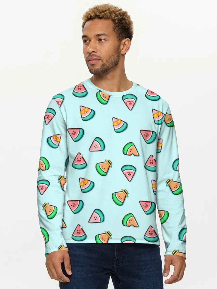 Men's cotton long sleeve shirt