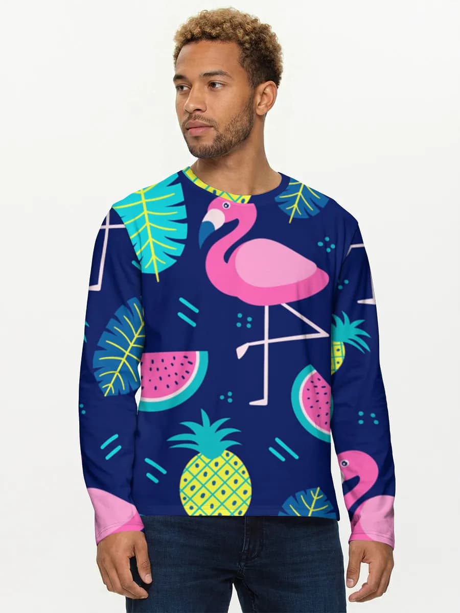 Men's cotton long sleeve shirt