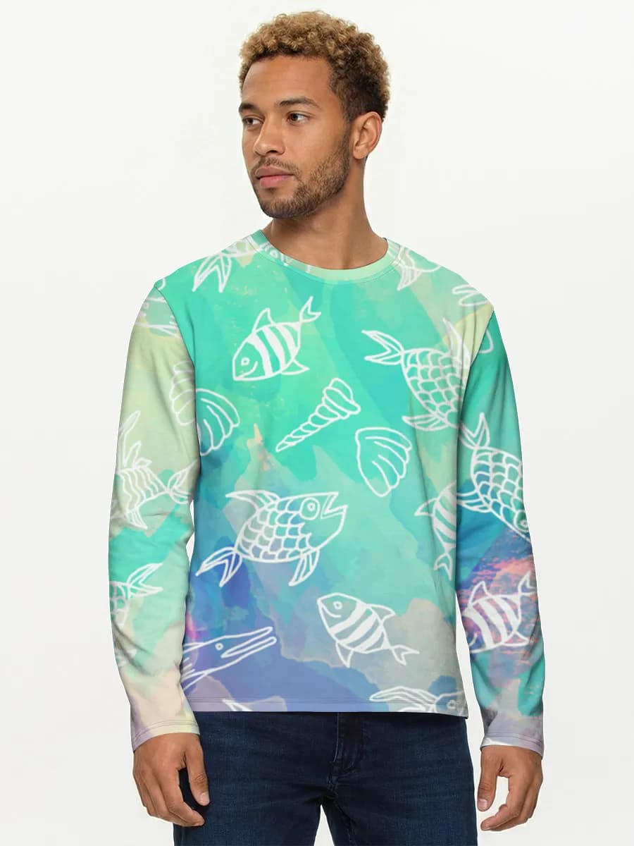 Men's cotton long sleeve shirt