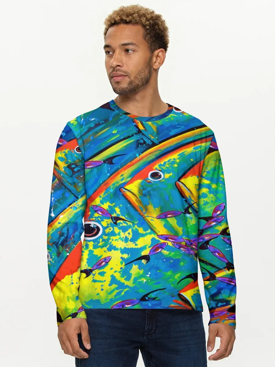 Men's cotton long sleeve shirt