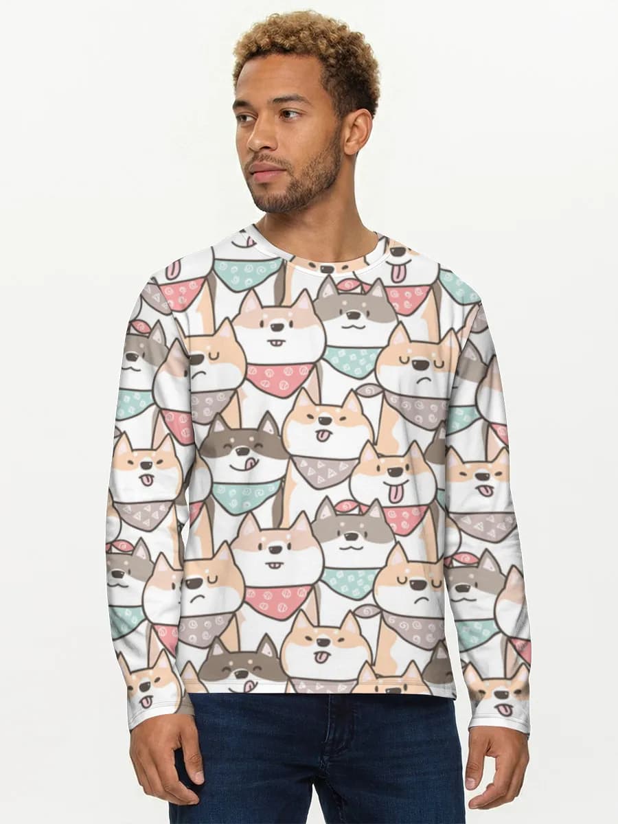Men's cotton long sleeve shirt