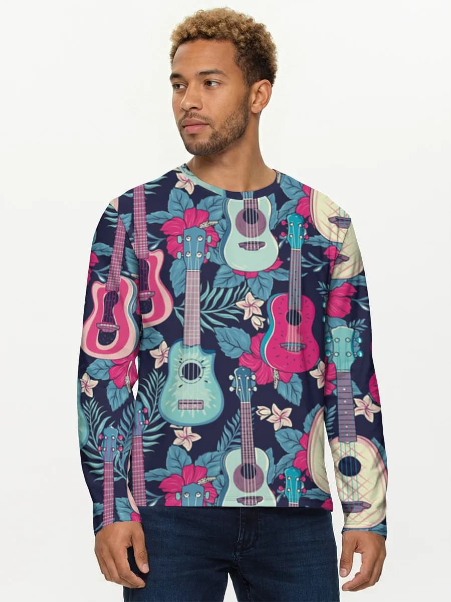 Camisa de manga larga de algodón para hombre