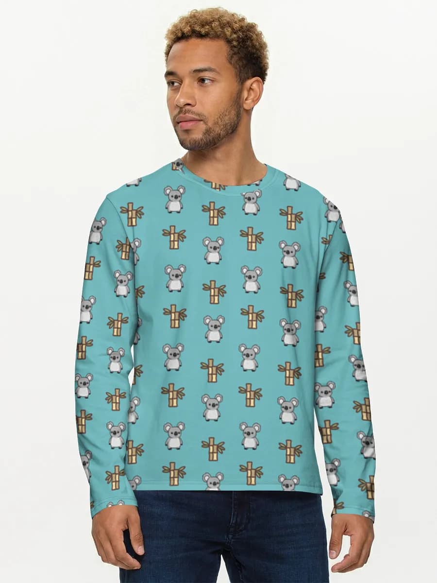Camisa de manga larga de algodón para hombre