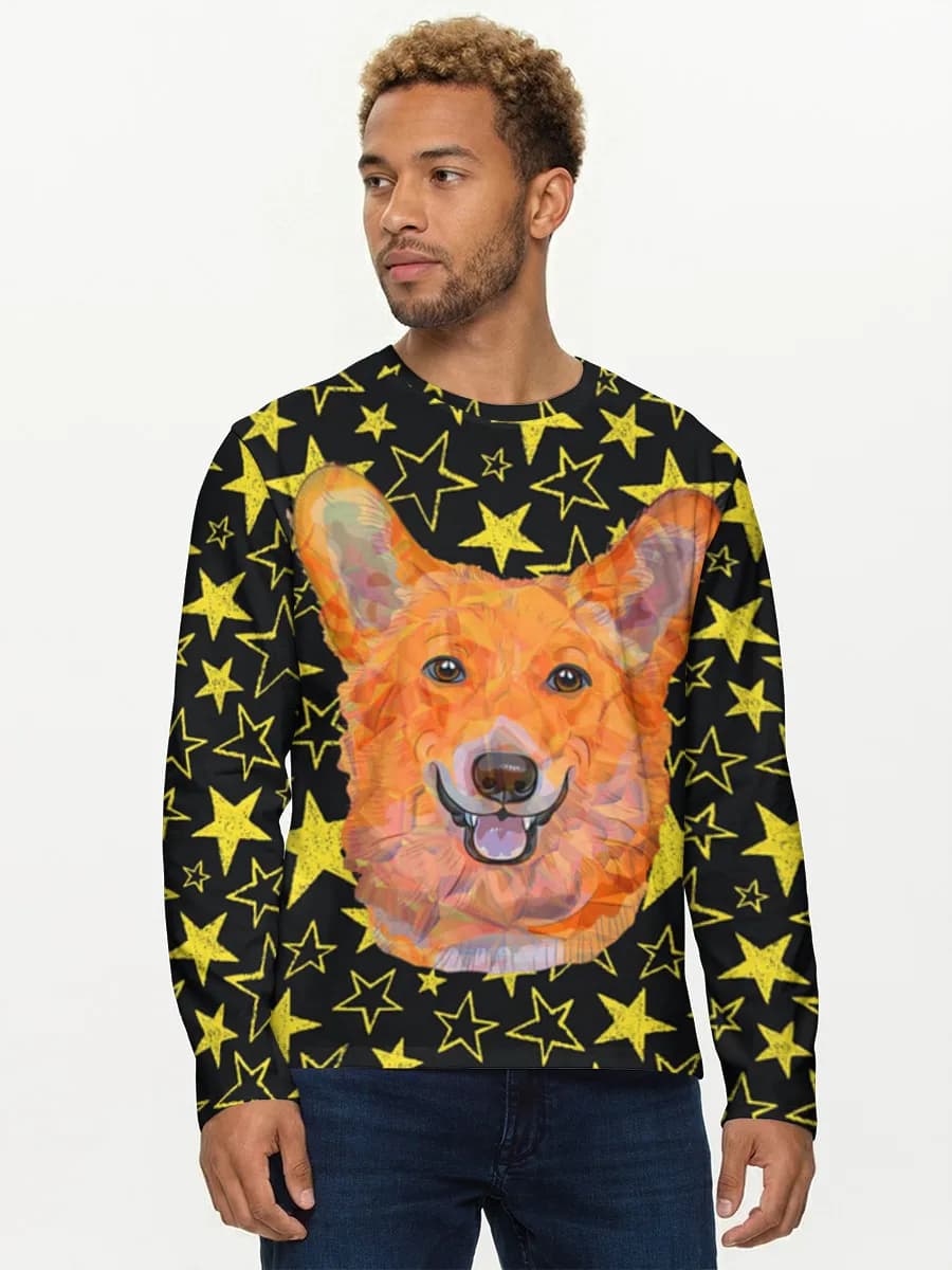 Men's cotton long sleeve shirt