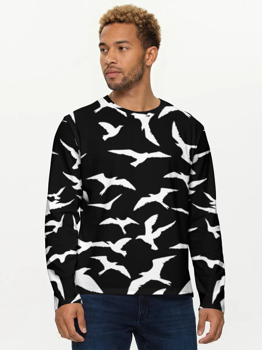 Men's cotton long sleeve shirt