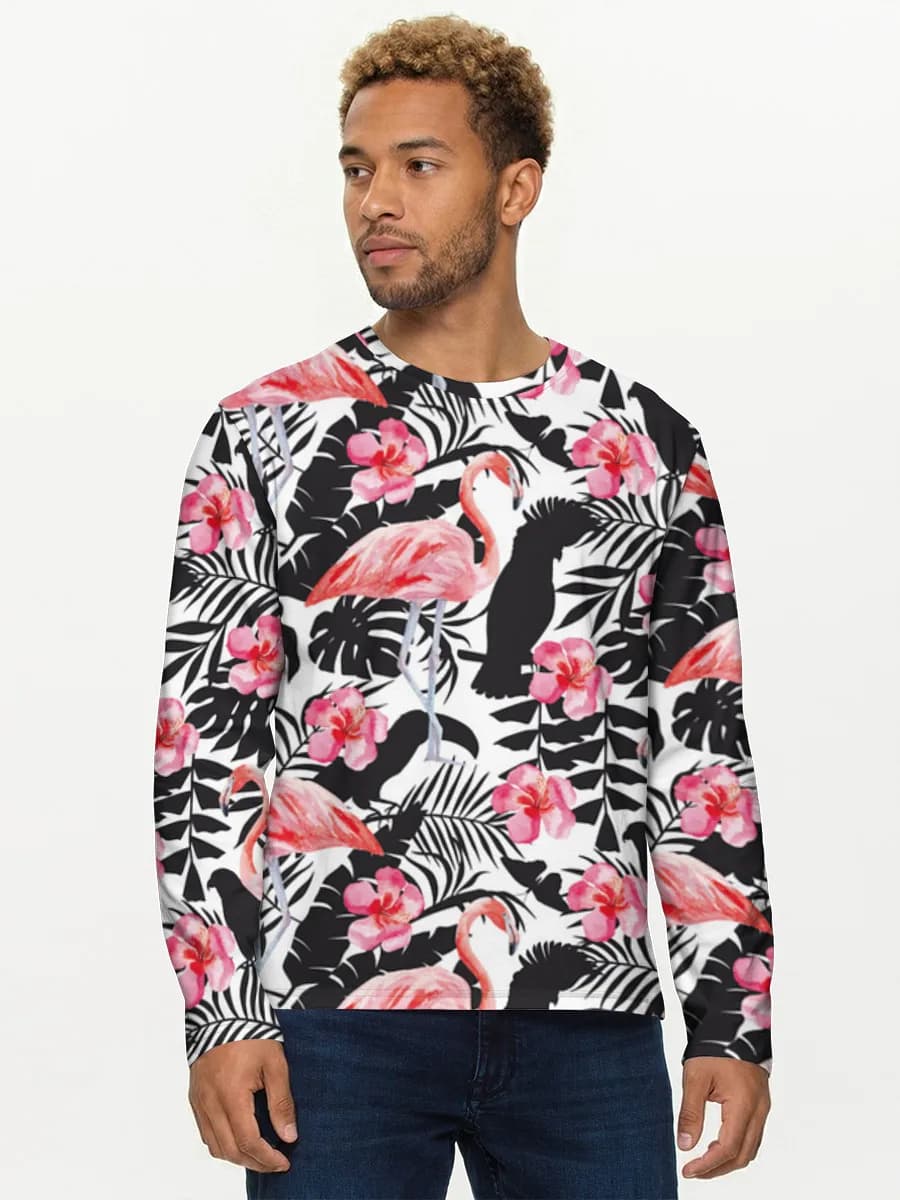 Camisa de manga larga de algodón para hombre