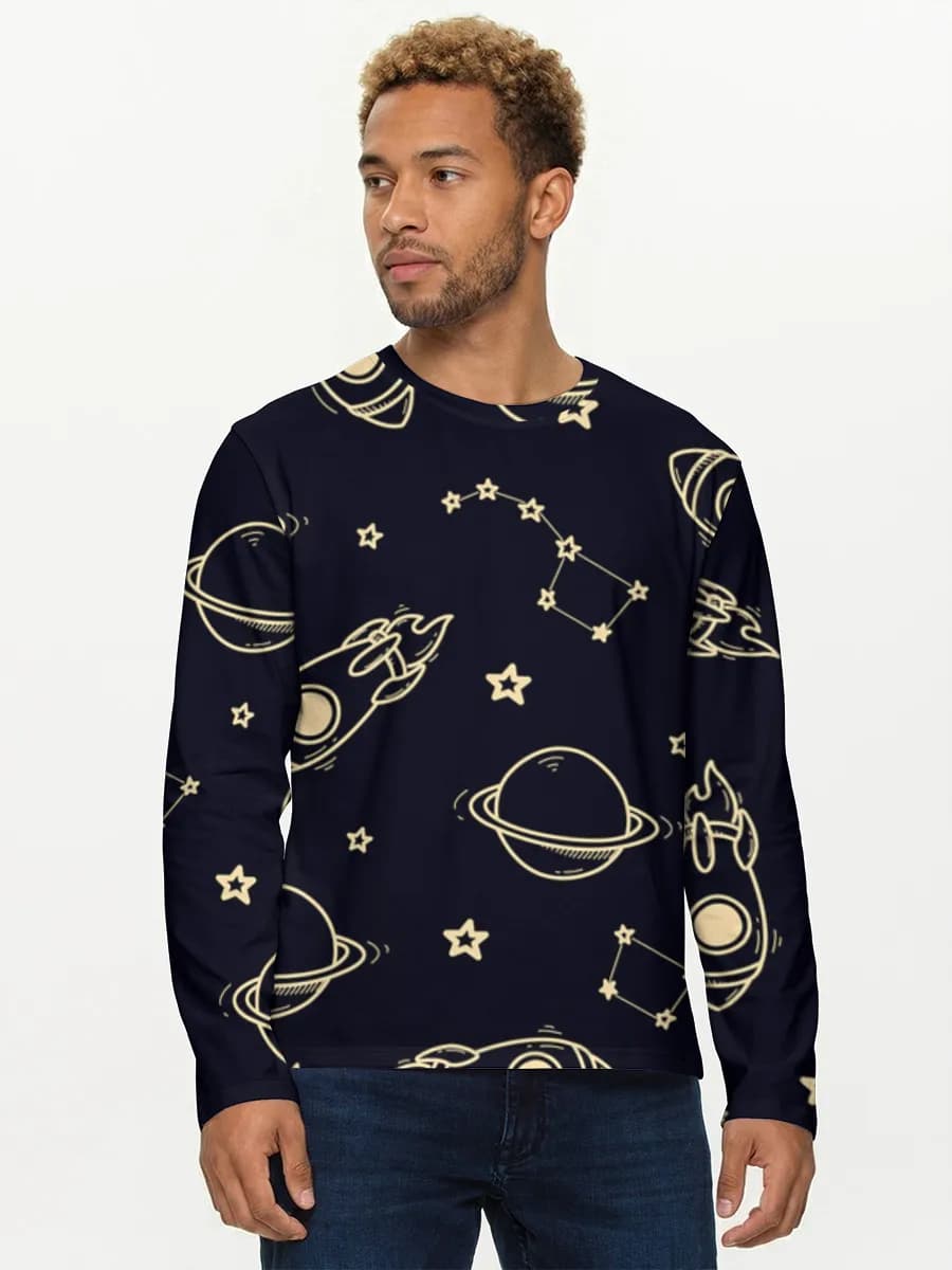 Men's cotton long sleeve shirt