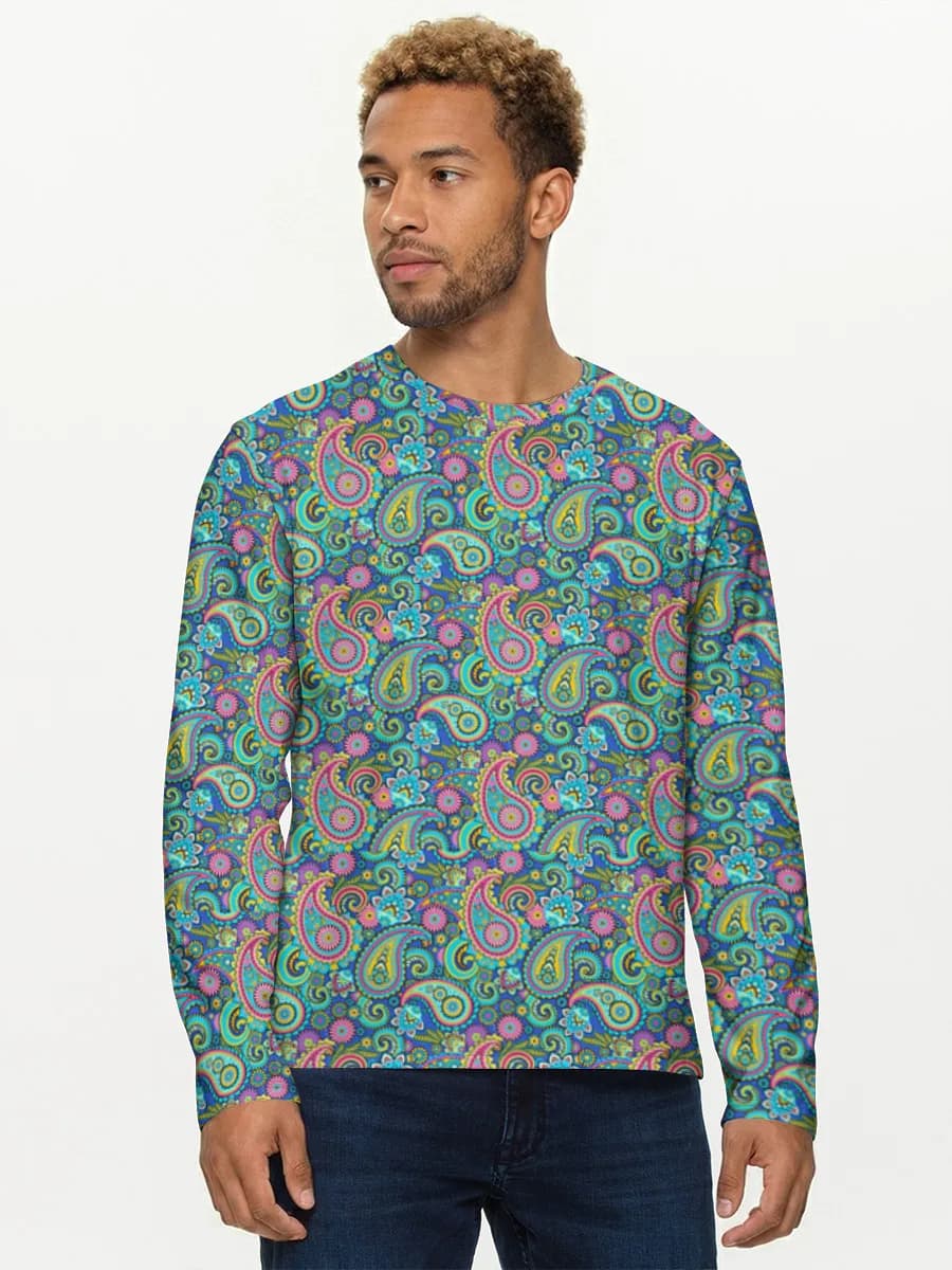 Men's cotton long sleeve shirt