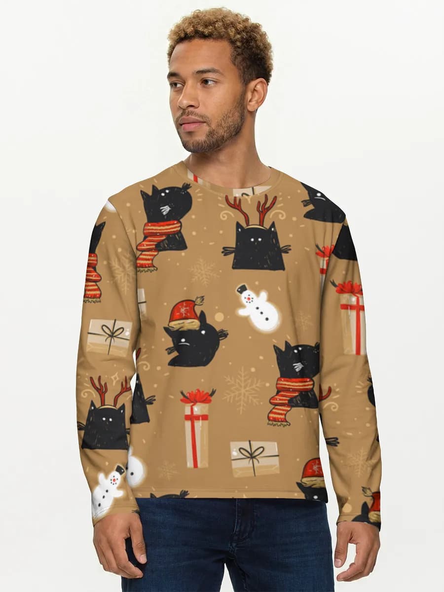 Men's cotton long sleeve shirt