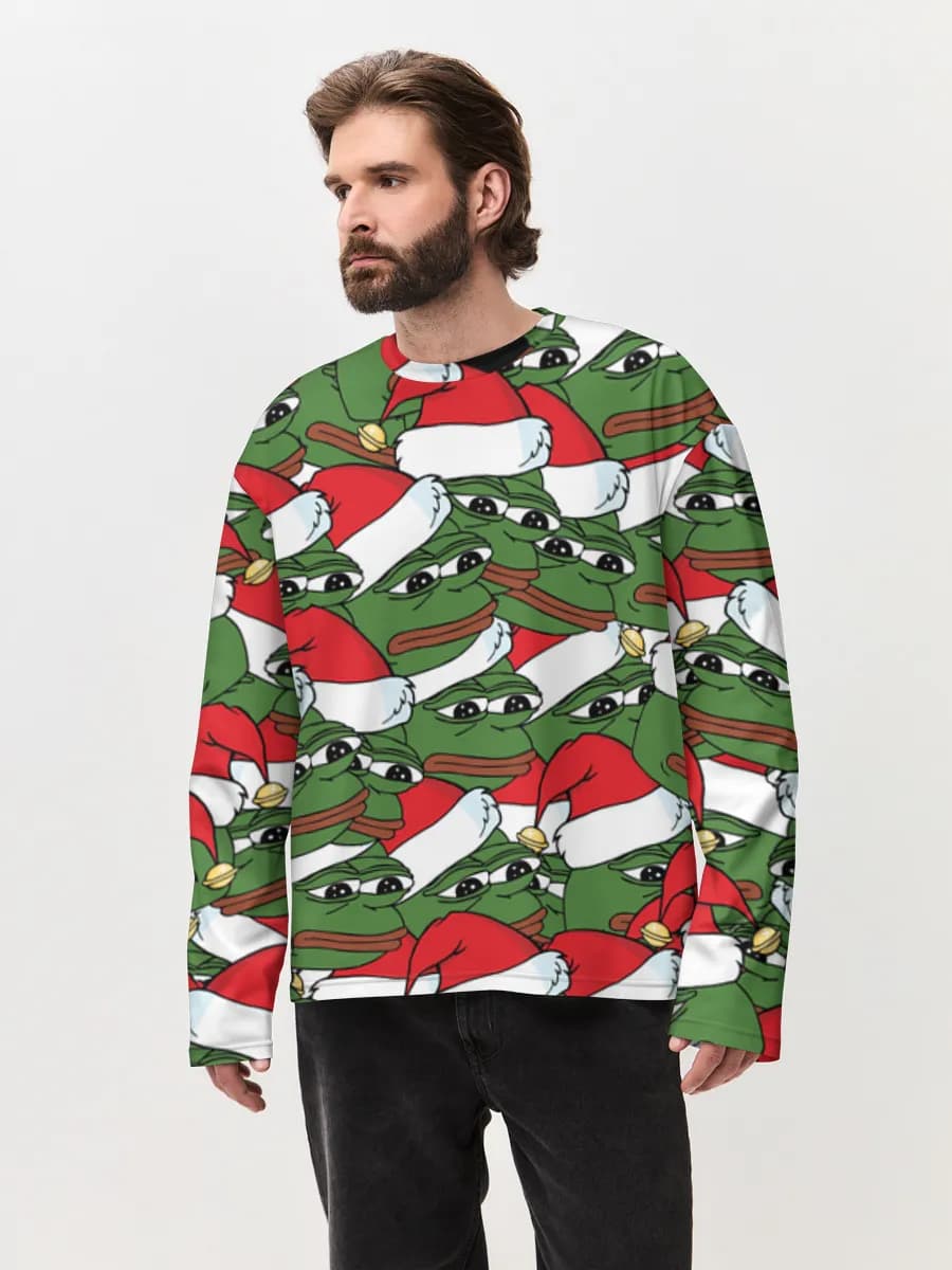 Men's oversized cotton long sleeve