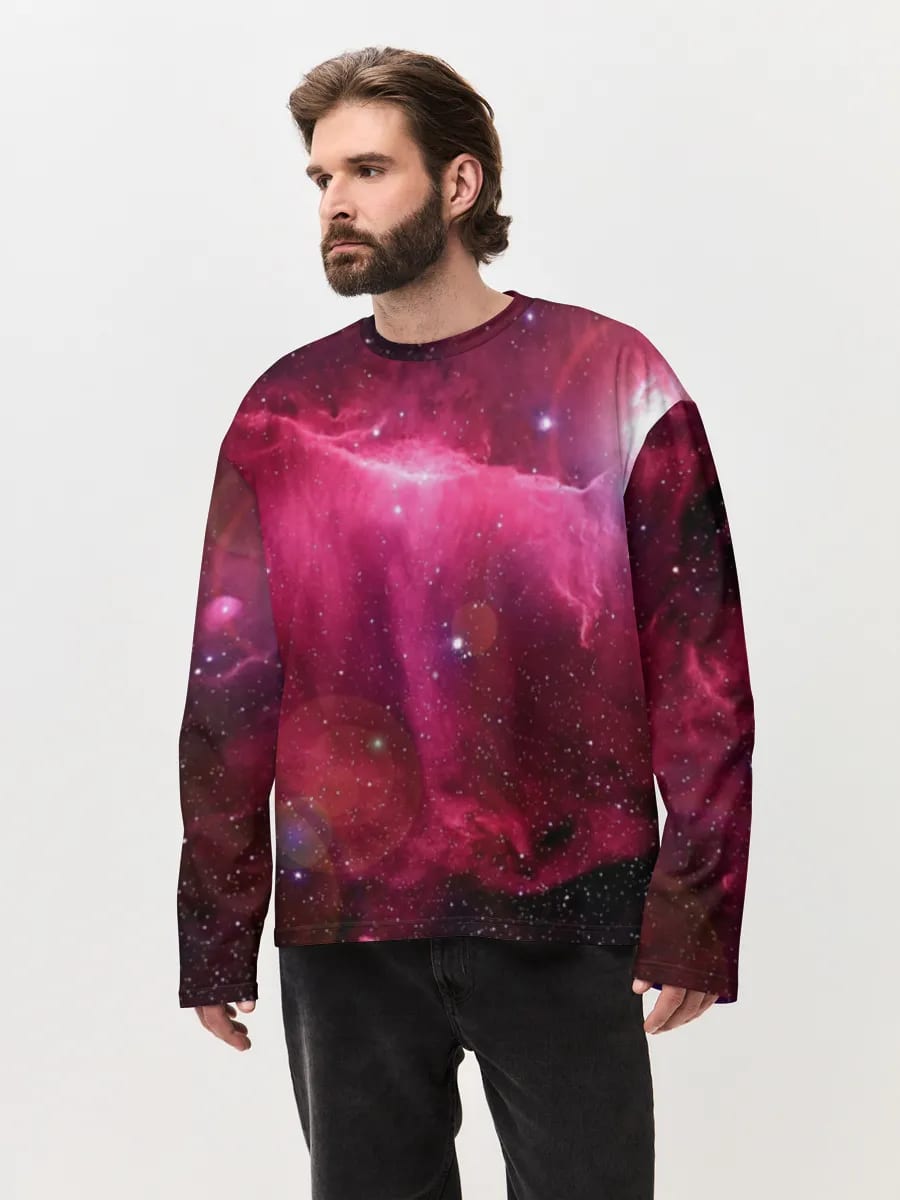 Magenta Nebula Starfield