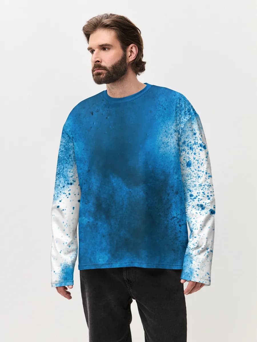 Men's oversized cotton long sleeve