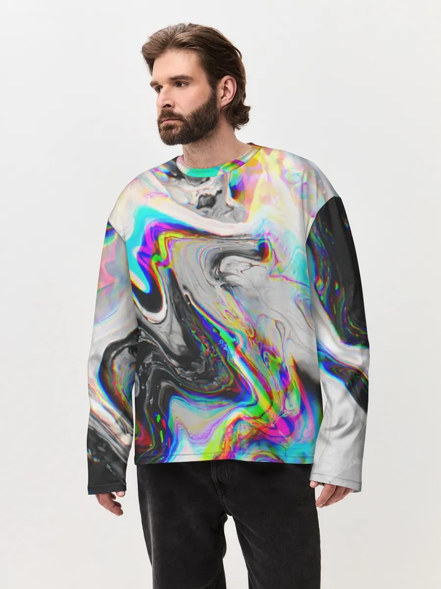 Neon Regenbogen-Fluid-Wirbel
