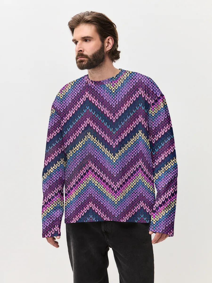 Colorful Chevron Knit