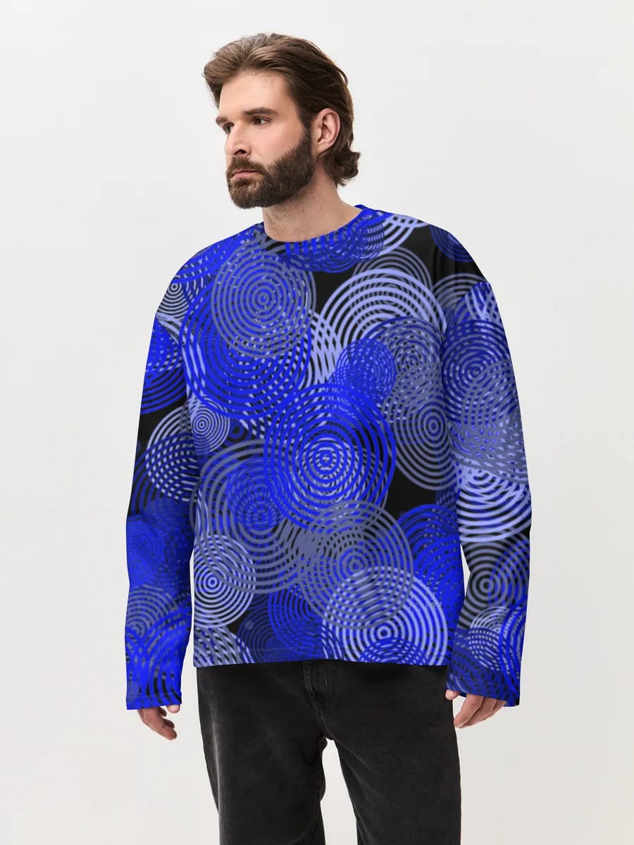 Blaue konzentrische Kreise