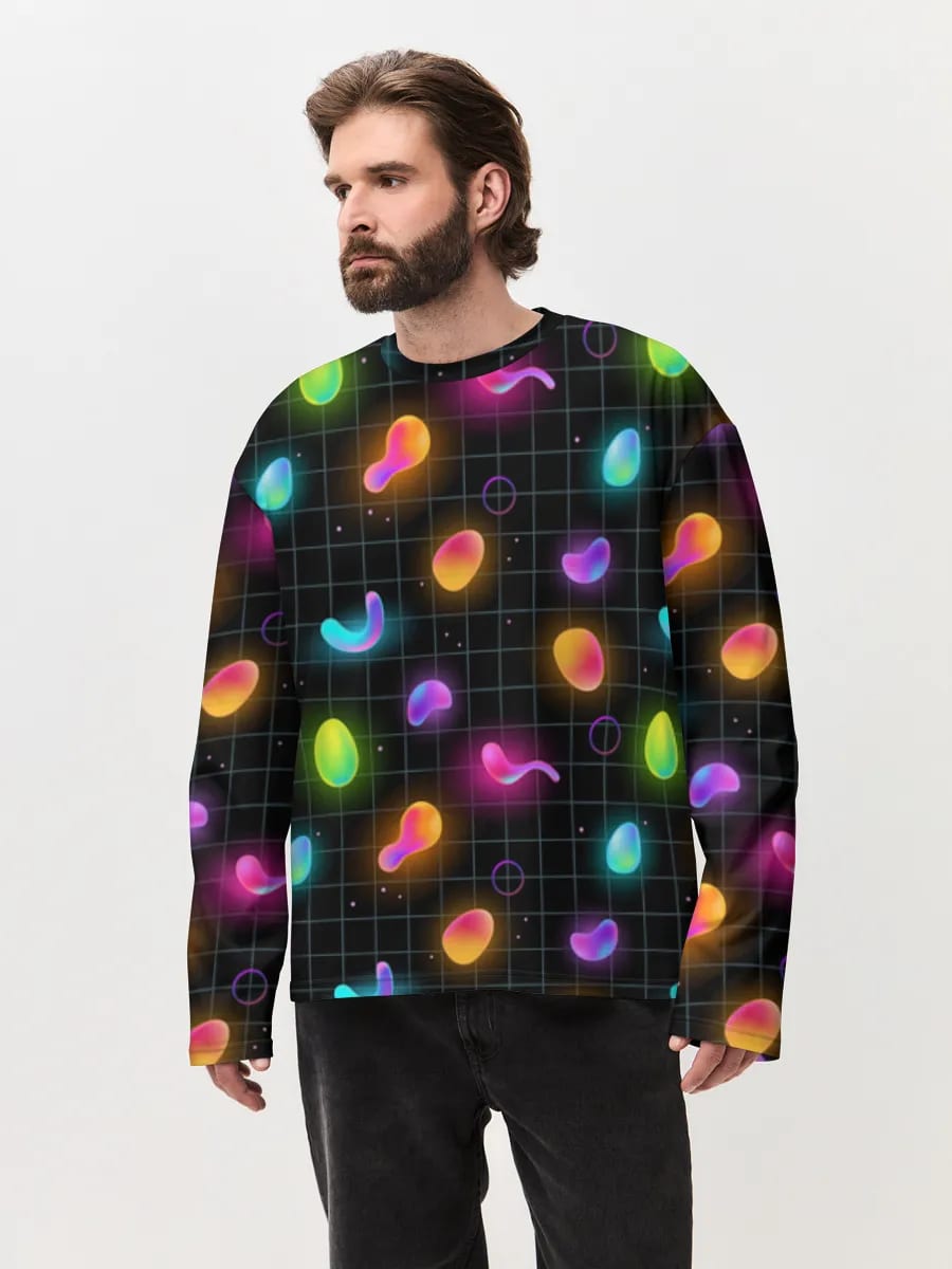 Neon Abstraktes Gitter