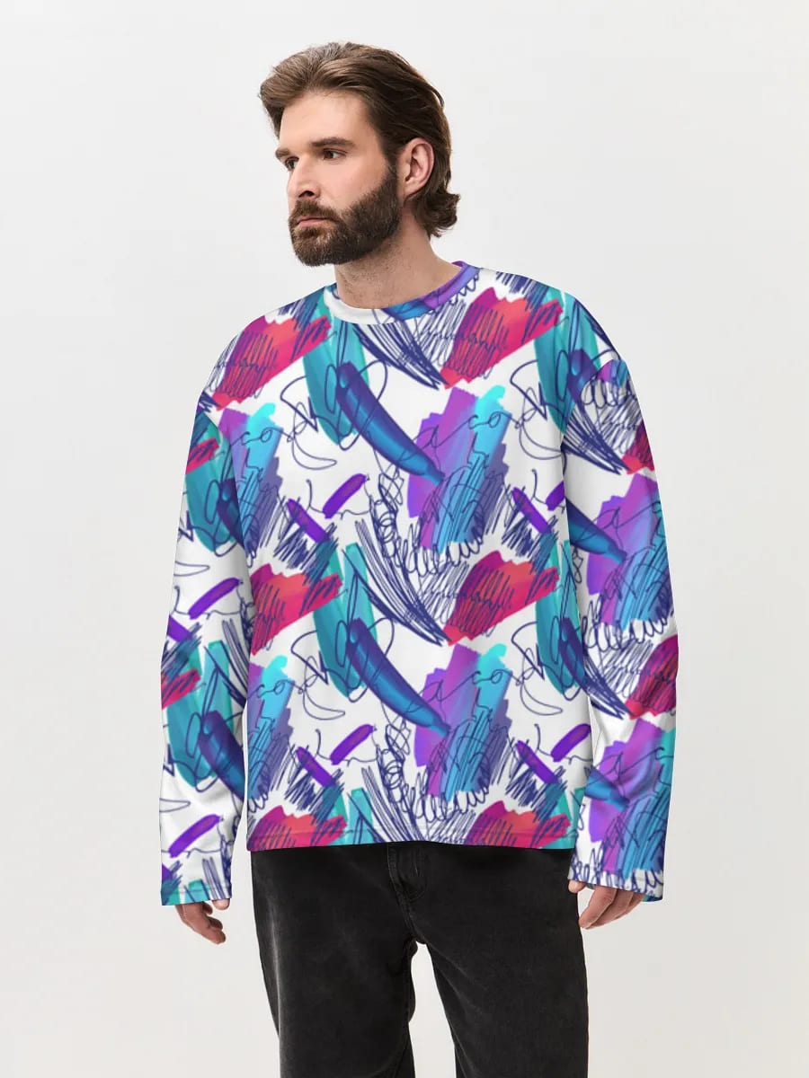 Neon Abstrakte Pinselstriche