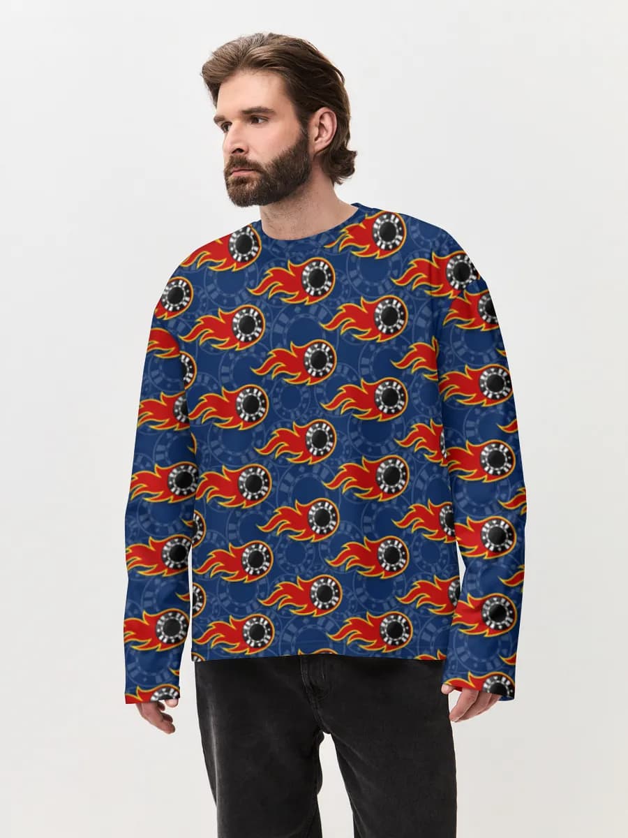 Men's oversized cotton long sleeve