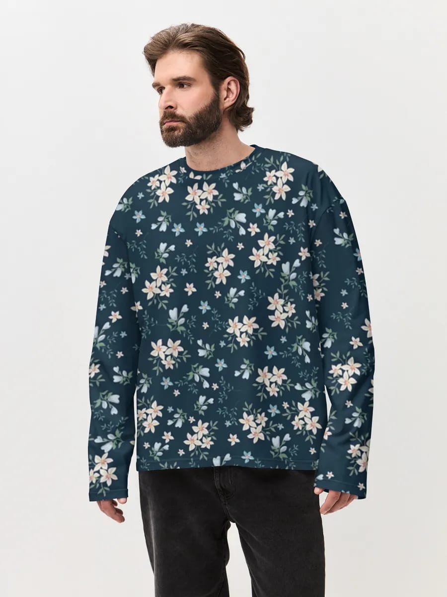 Navy Ditsy Floral Blossoms