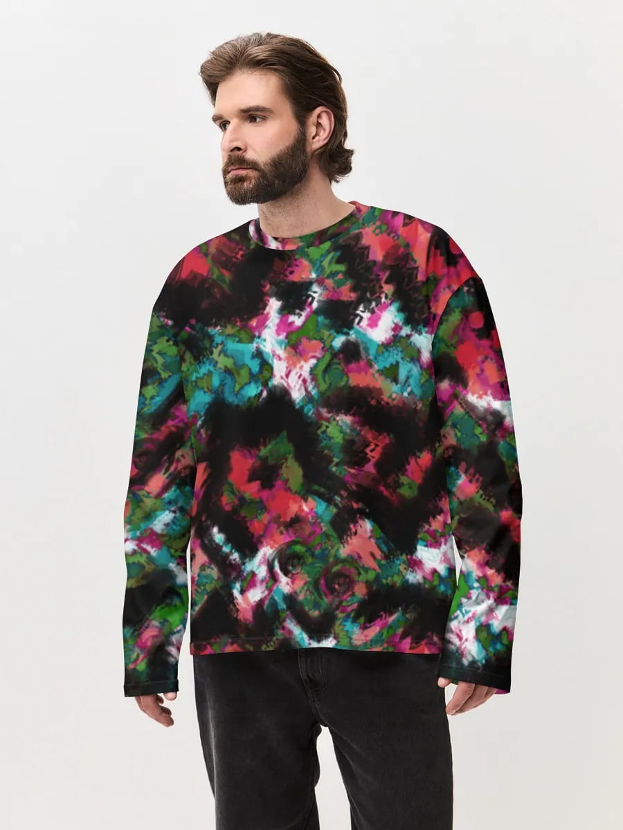 Neon Grunge Abstraktes Camo